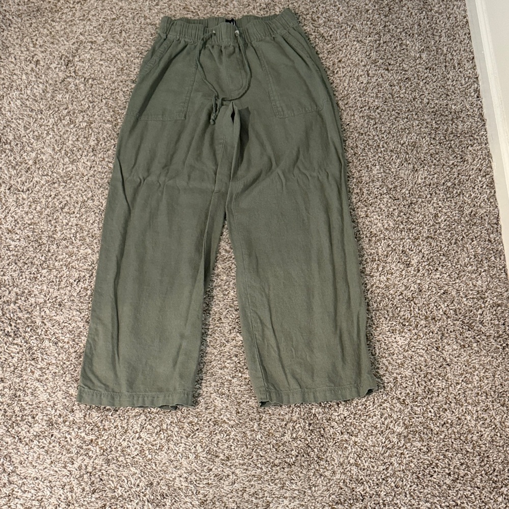 GAP Women's Sage Green Wide Leg Pants